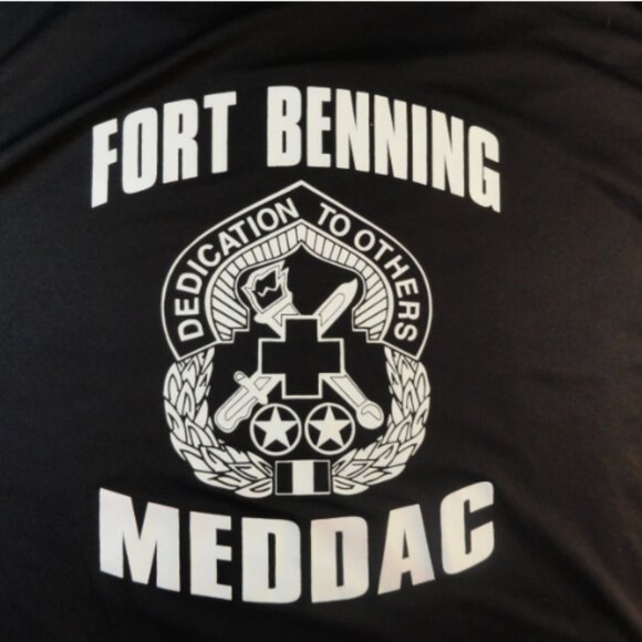 3X-LARGE DISCONTINUED FORT BENNING MEDDAC UNIT BLACK SHIRT LD 3290 - Picture 1 of 7